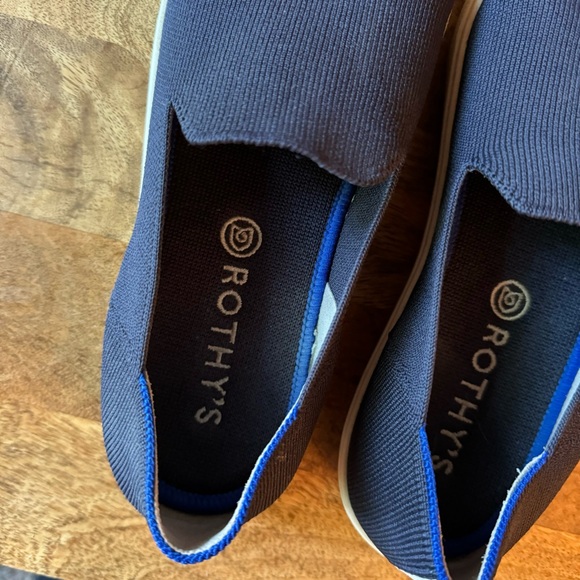 Rothy’s The Original Slip On Sneaker Size 9.5 Navy Blue Women’s Washable - Picture 2 of 4